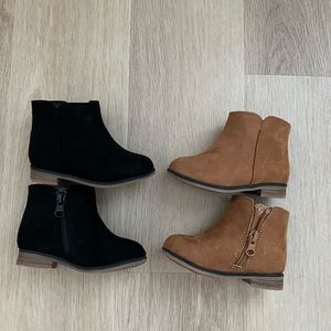 Cat & Jack Penelope Booties / boots - black and brown